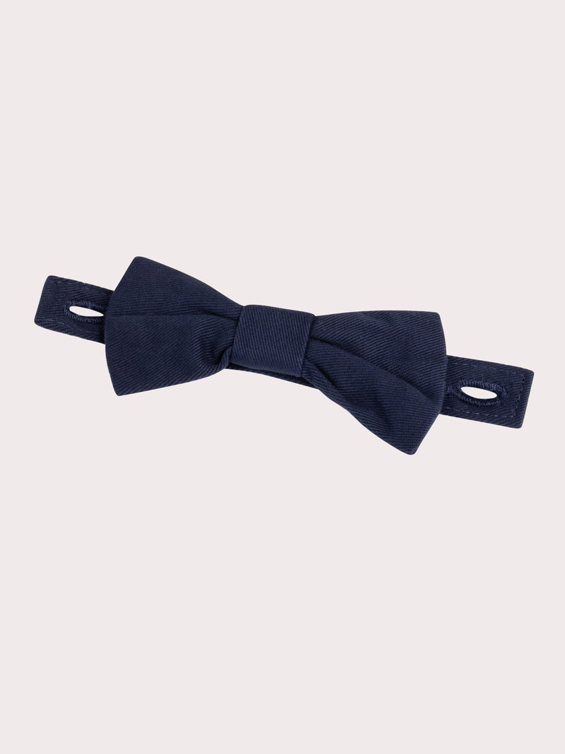 Kurzarmhemd blau mit Druck und Fliege