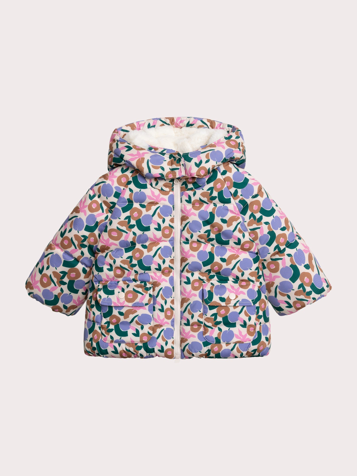 Pflaumenfarbe Daunenjacke für Mädchen