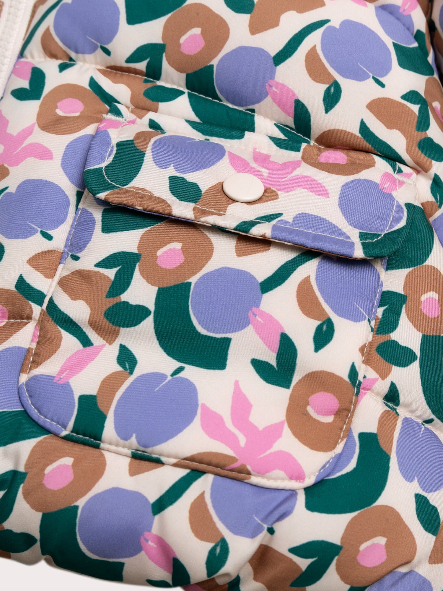 Pflaumenfarbe Daunenjacke für Mädchen