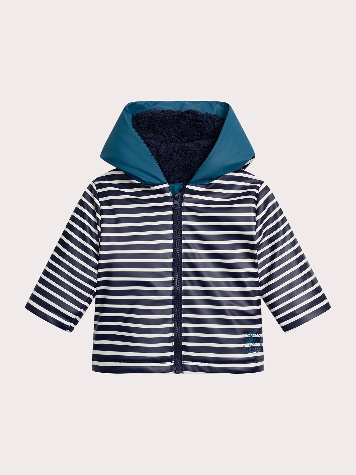 Gestreifter Regenschutz für Jungen Baby