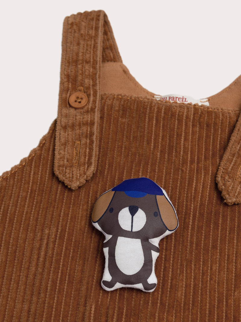 Hellbraune Latzhose für Baby Jungen