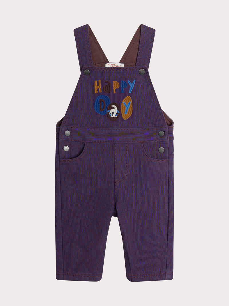 Braune Latzhose für Baby Jungen