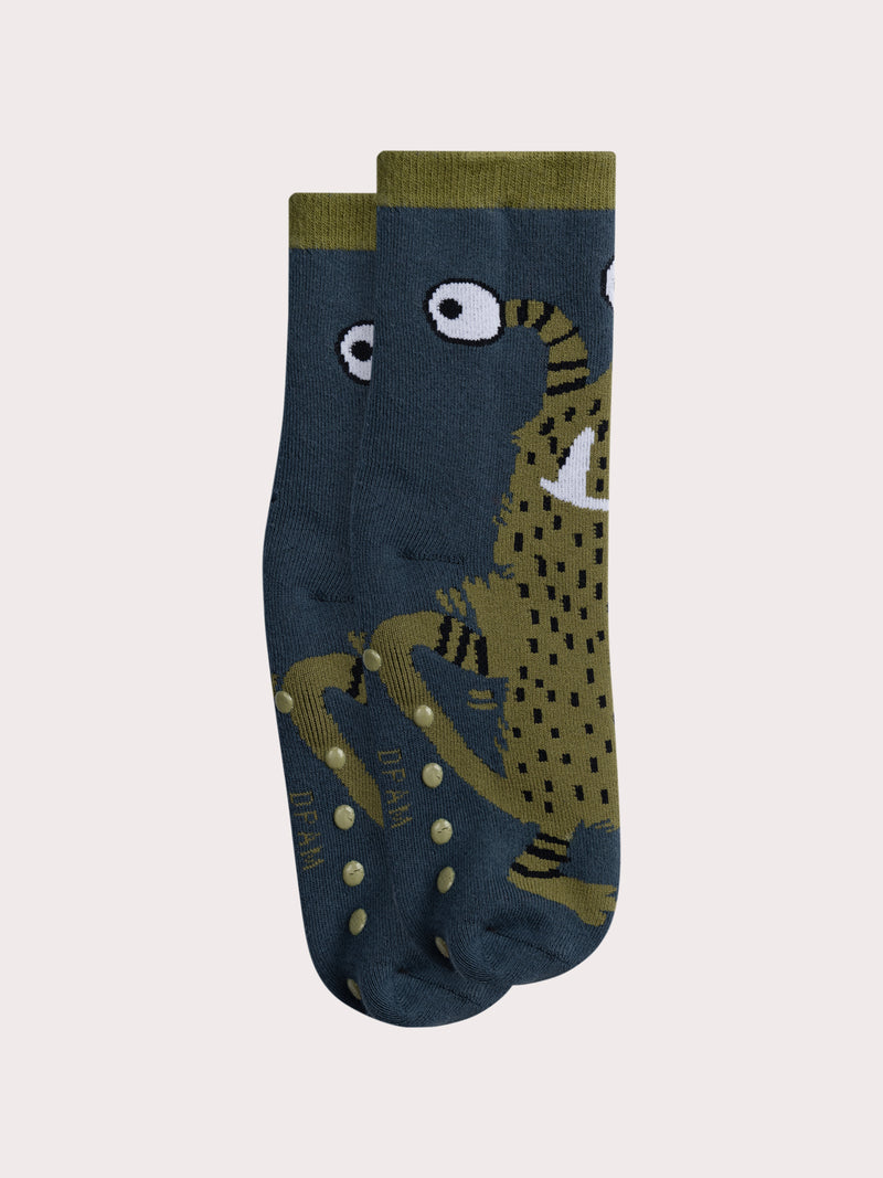 Warme und rutschfeste Socken mit Monster für Jungen
