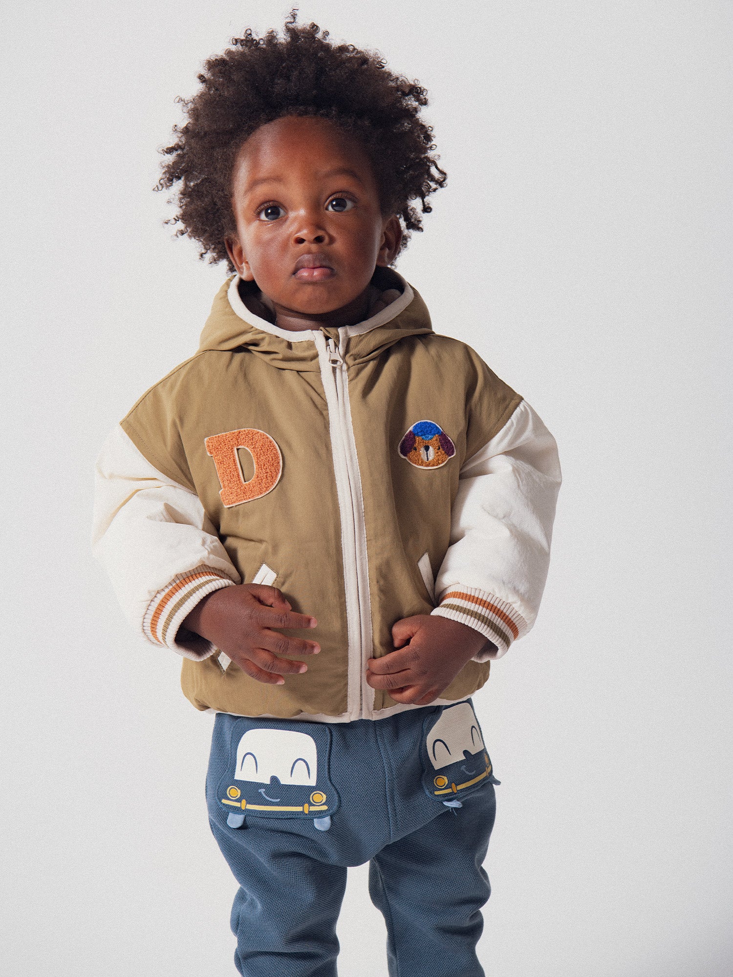 Khaki Jacke für Jungen Baby