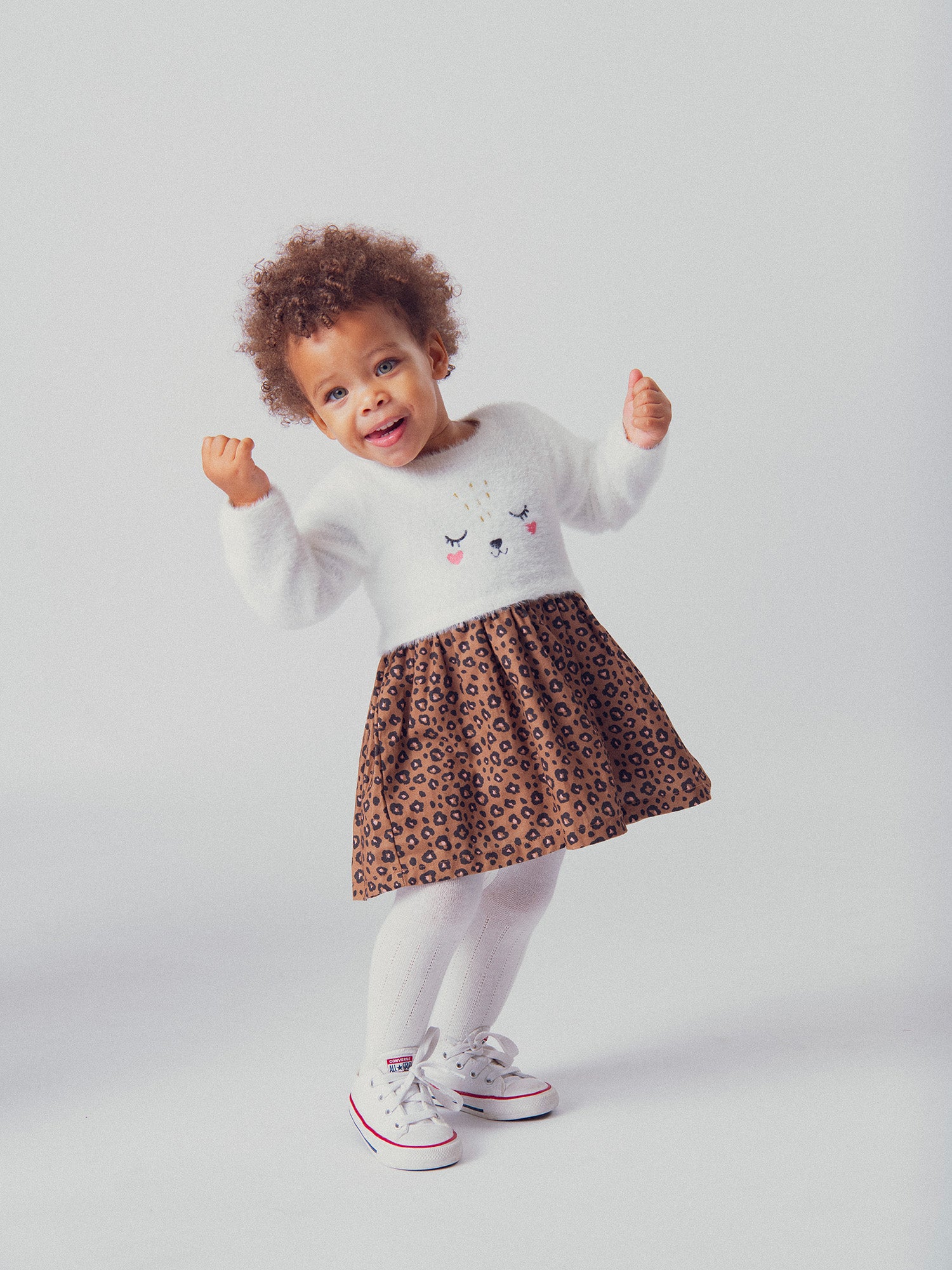 Leoparden Kleid für Mädchen