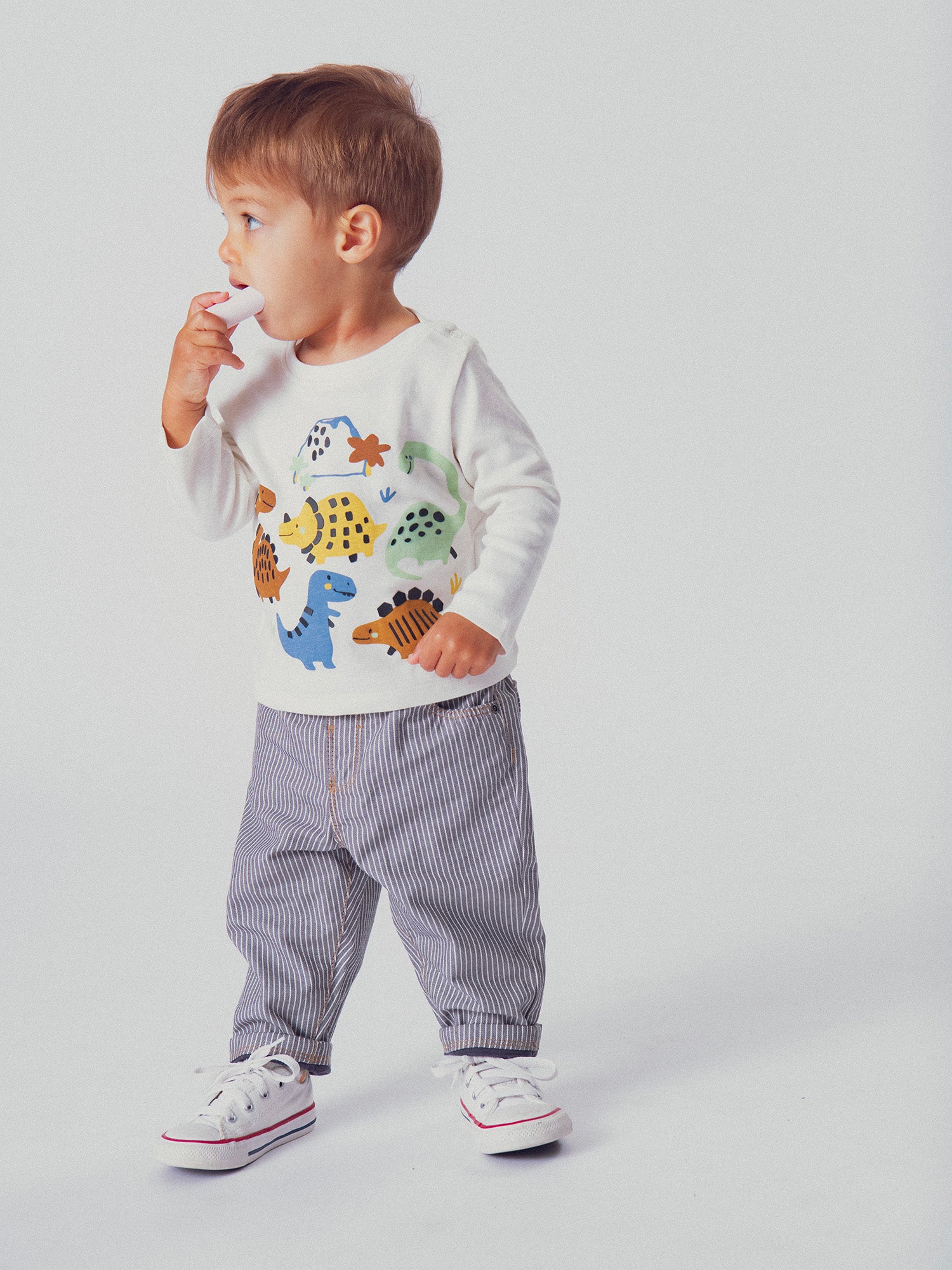 Gestreifte Jeans für Jungen