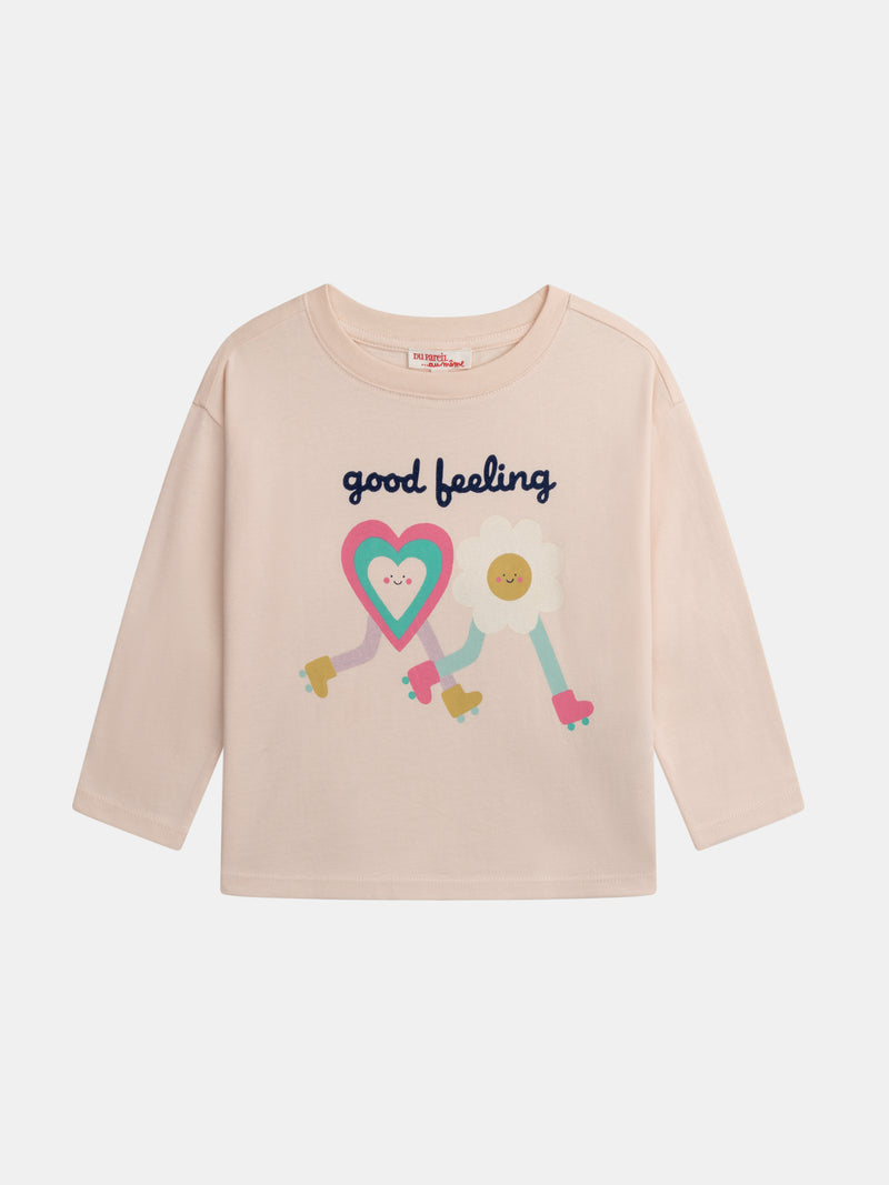 Langärmliges Good Feeling T-Shirt für Mädchen