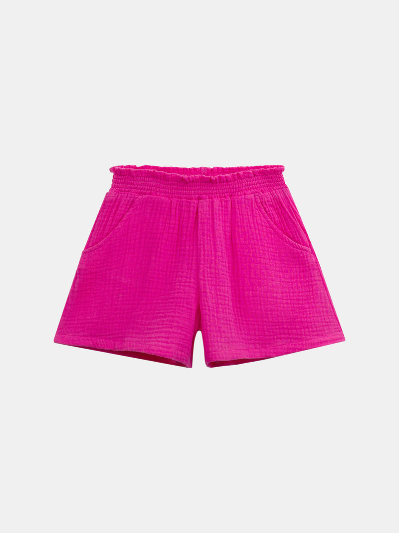 Rosa Shorts mit Taschen für Mädchen