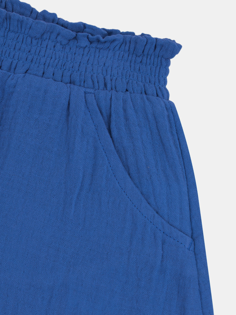 Dunkelblaue Shorts mit Taschen für Mädchen