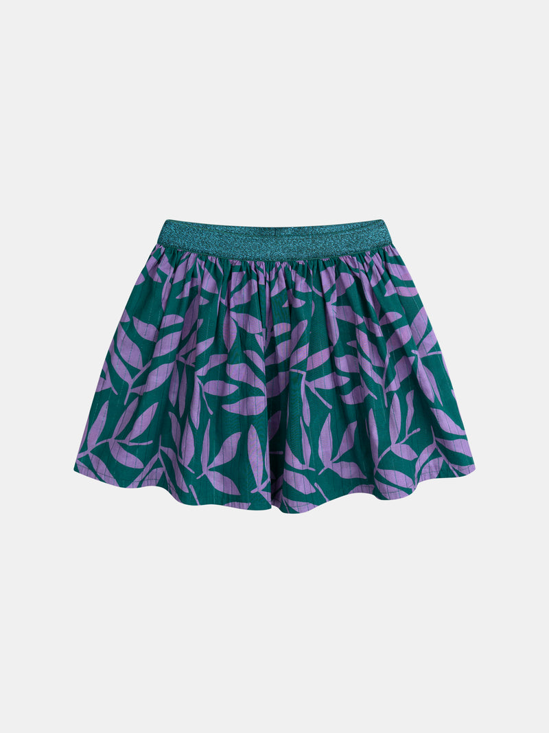 Umkehrbarer Rock mit Floralprint für Mädchen
