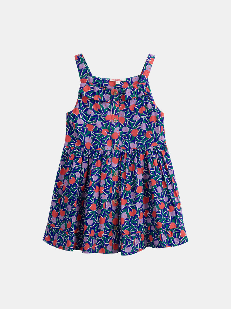 Ärmelloses Kleid mit Blumenmuster für Mädchen