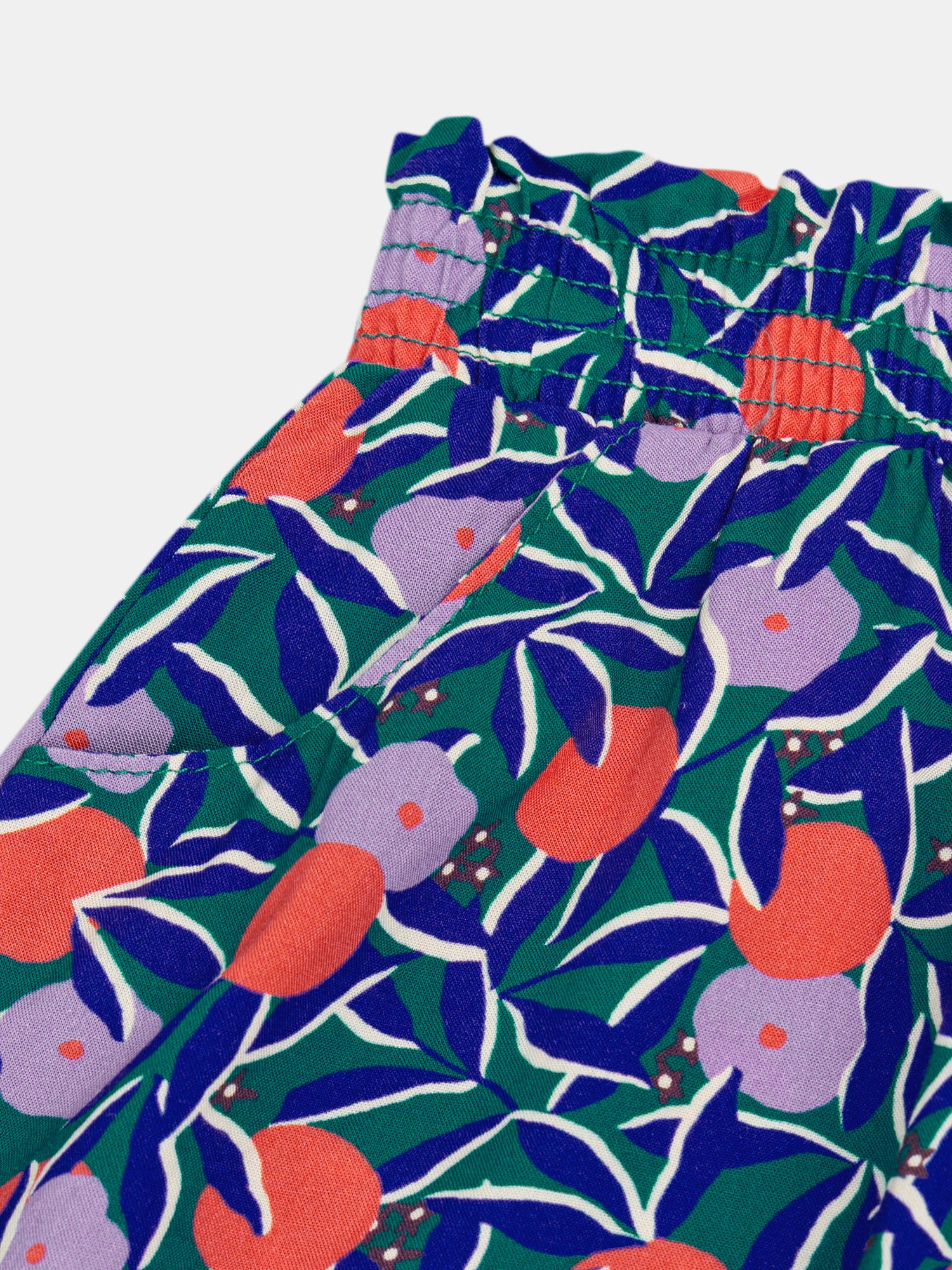 Kurze Hose mit Blumenmuster für Mädchen