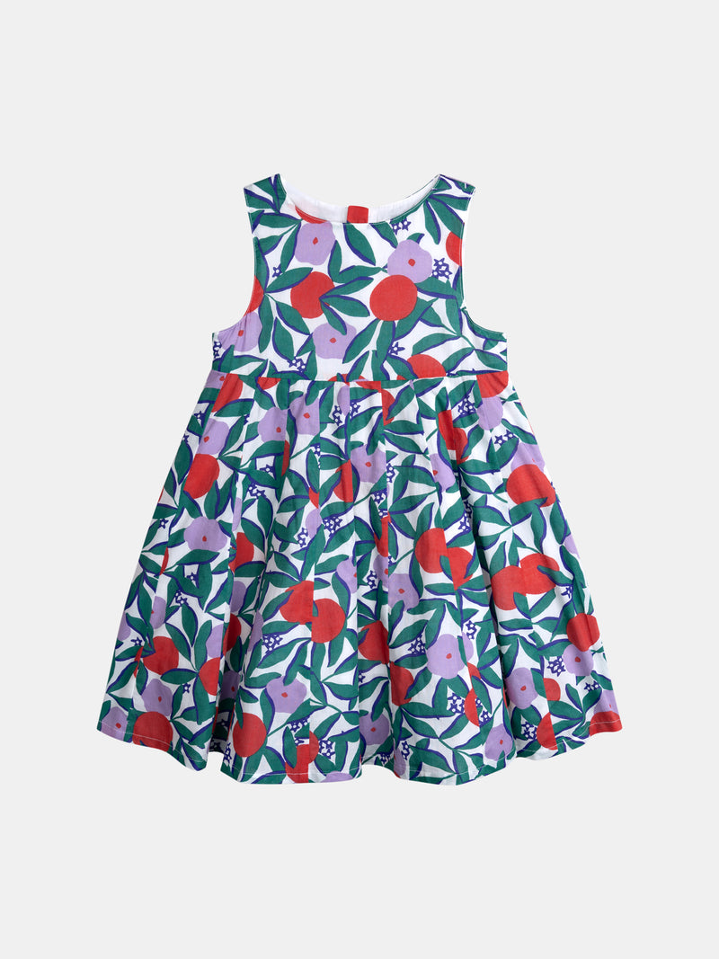 Ärmelloses Blumenkleid für Mädchen