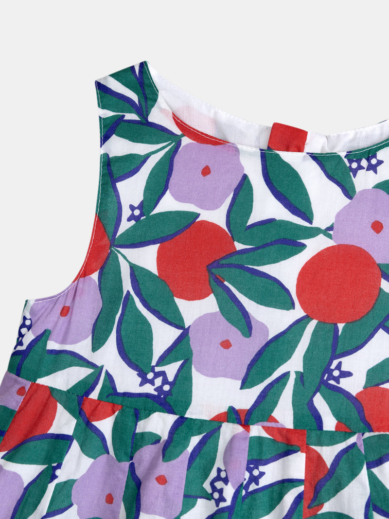 Ärmelloses Blumenkleid für Mädchen