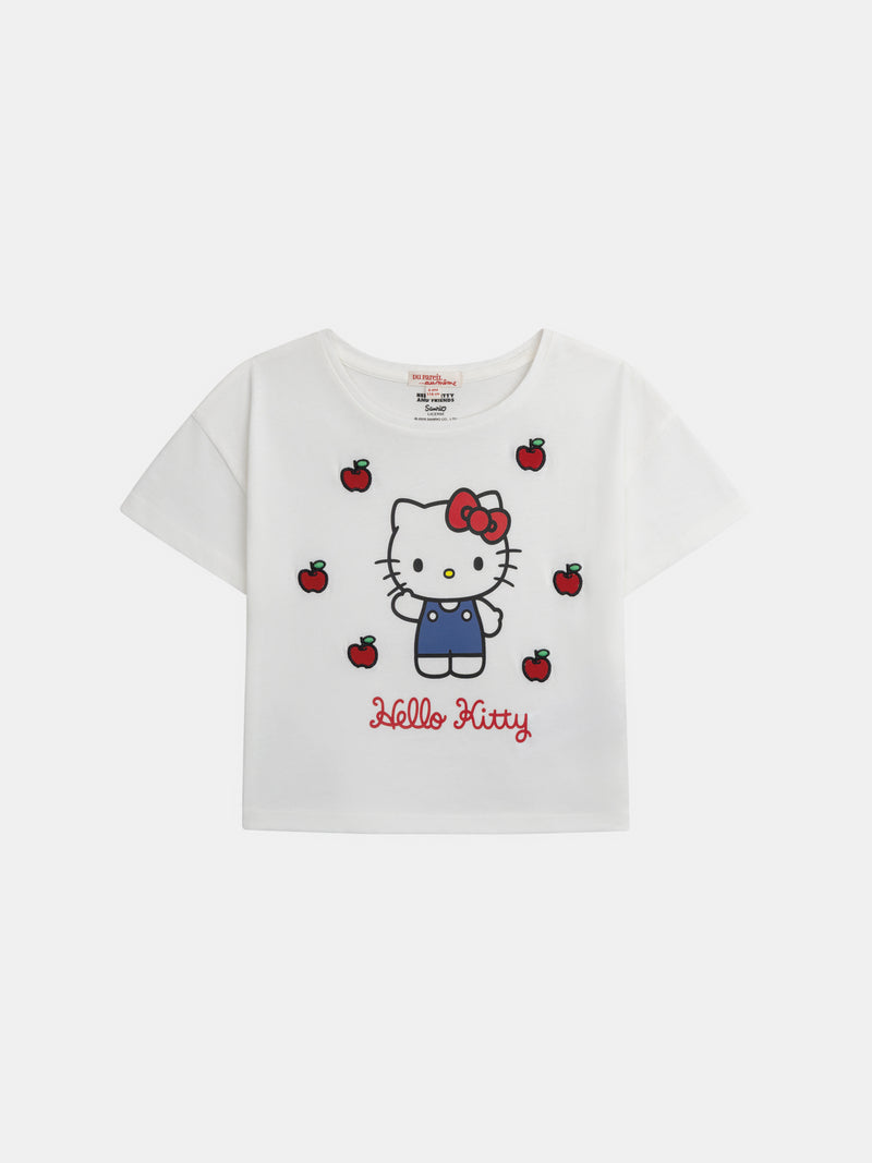 Weißes T-Shirt mit Hello Kitty