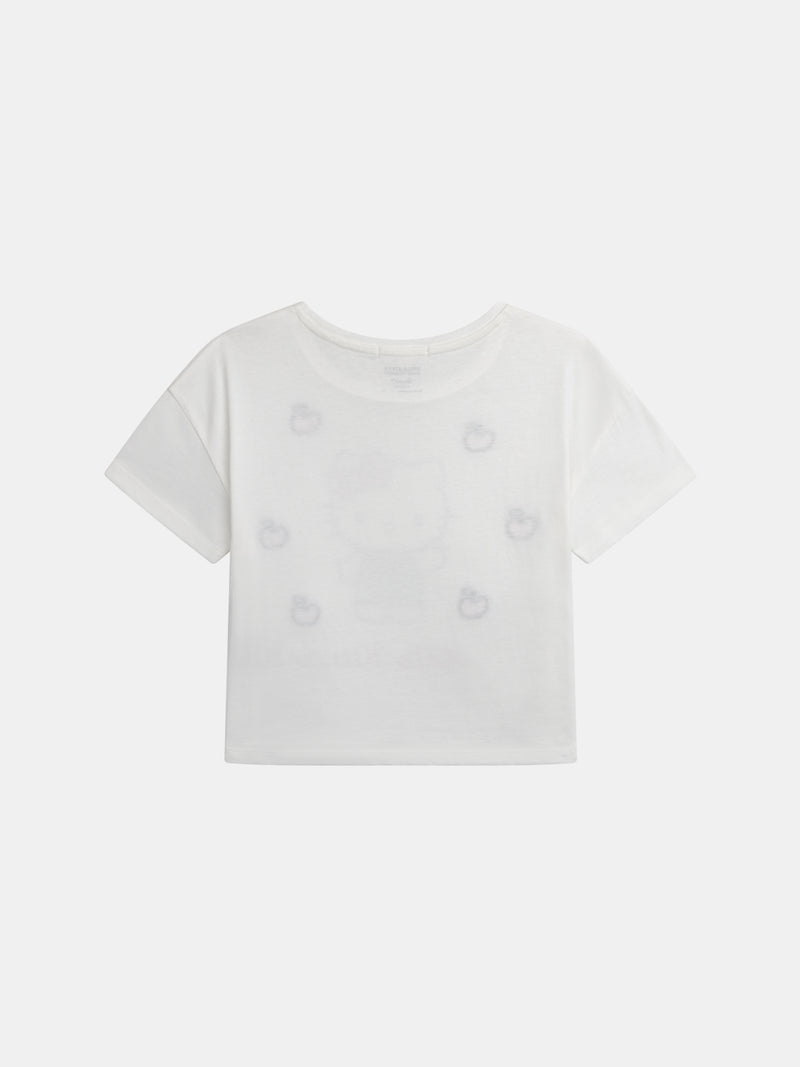 Weißes T-Shirt mit Hello Kitty