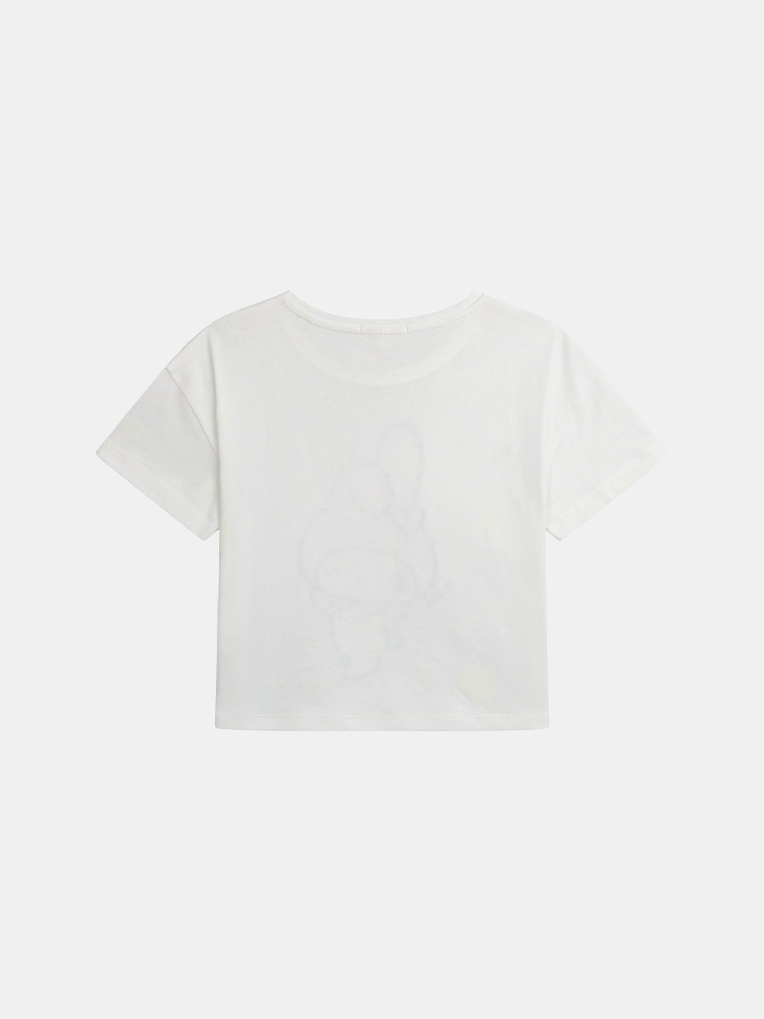 Weißes T-Shirt mit photochromischem Druck