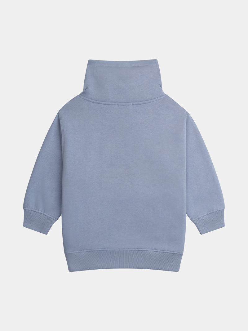Blauer Sweatshirt mit Pokémon Mewtwo Abzeichen
