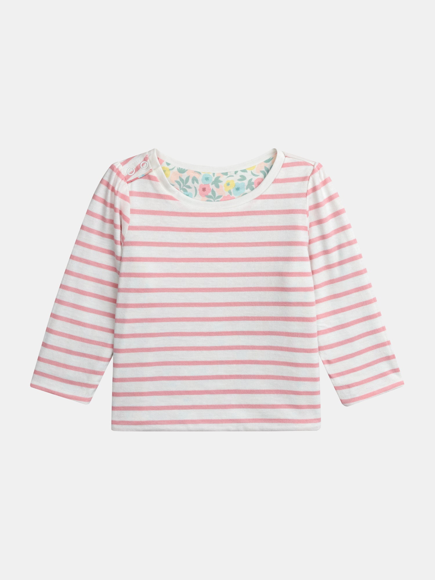 Umkehrbares T-Shirt mit Pastellblumenmotiv für Baby-Mädchen