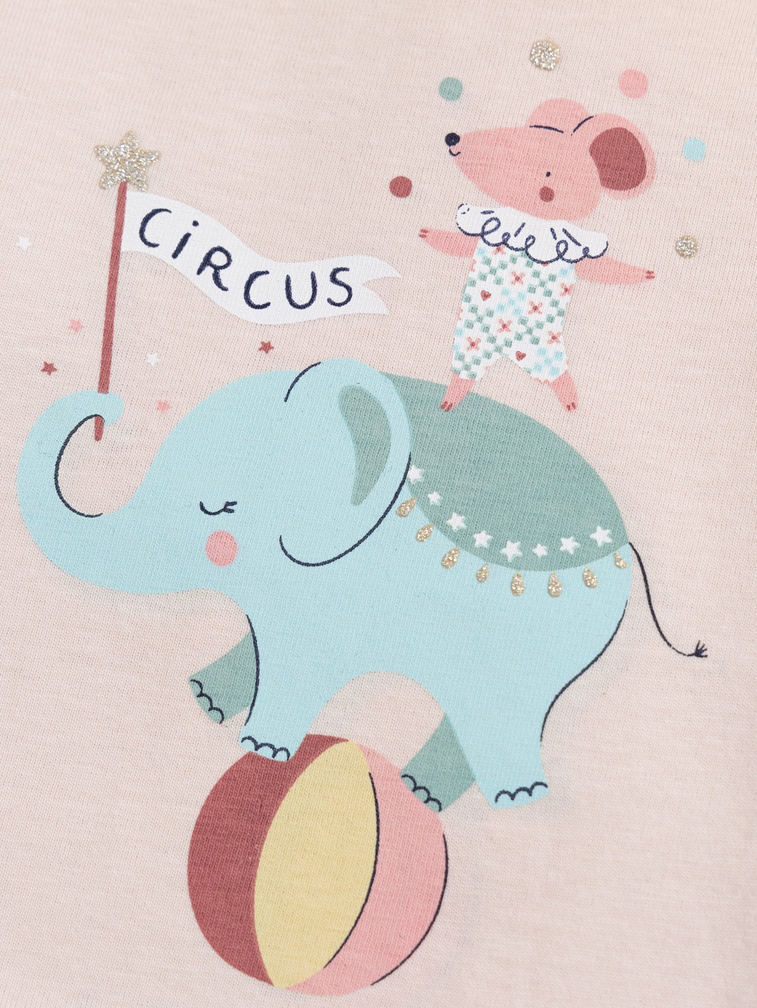 Rosa Bluse mit Volant für Baby Mädchen