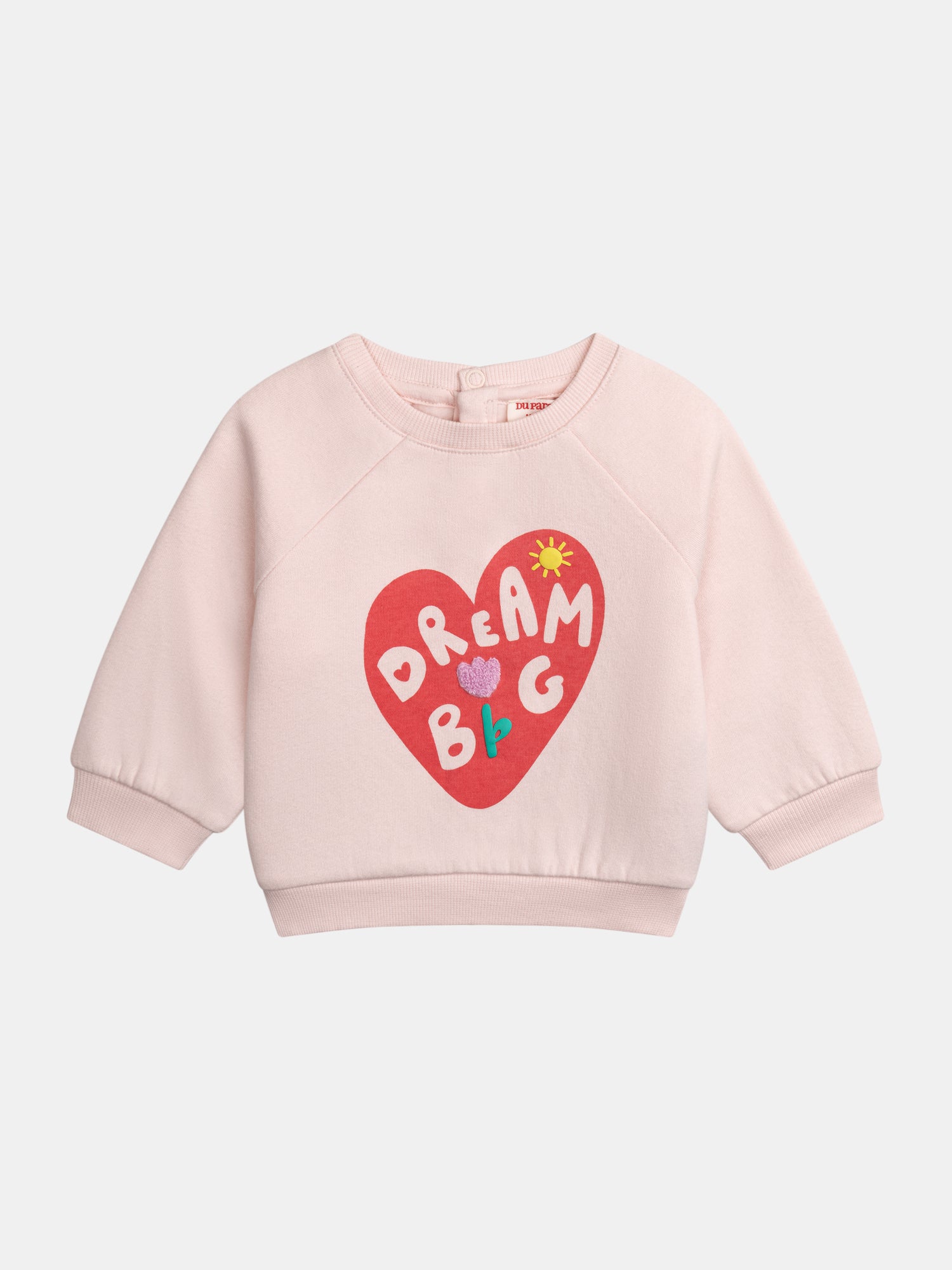 Ensemble motif cœur pour bébé fille