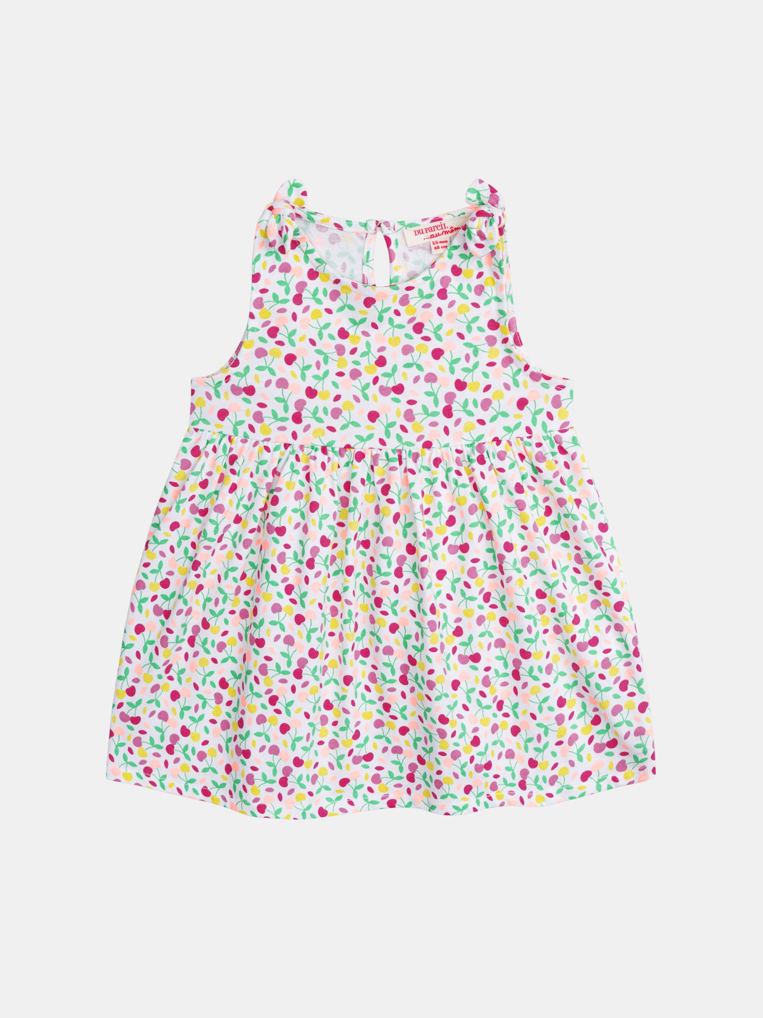 Robe multicolore à imprimé cerises pour bébé fille