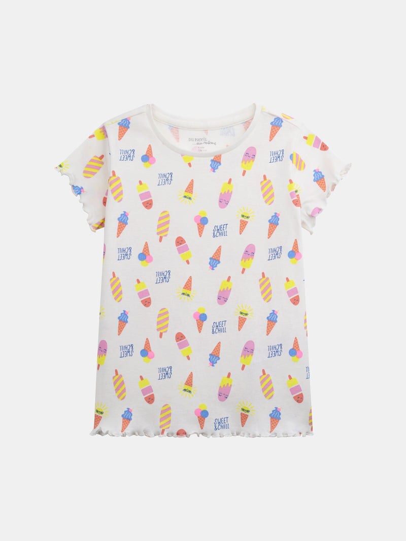 Kurzes Pyjama "SWEET & CHILL" für Mädchen