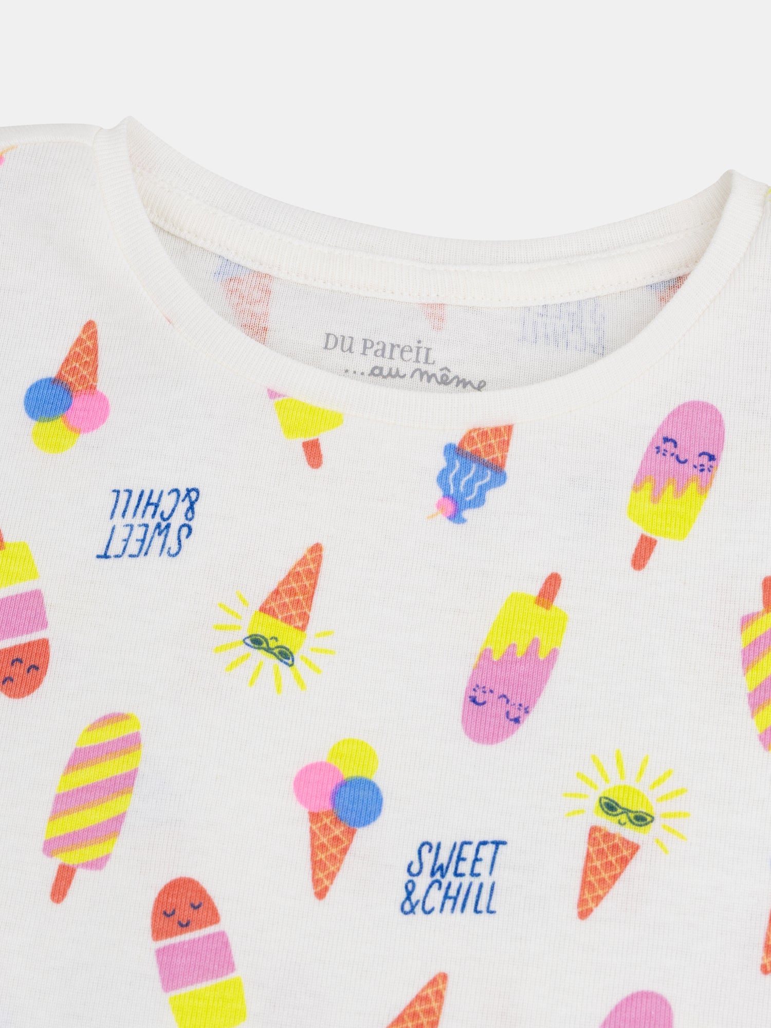 Kurzer Pyjama "SWEET & CHILL" für Mädchen