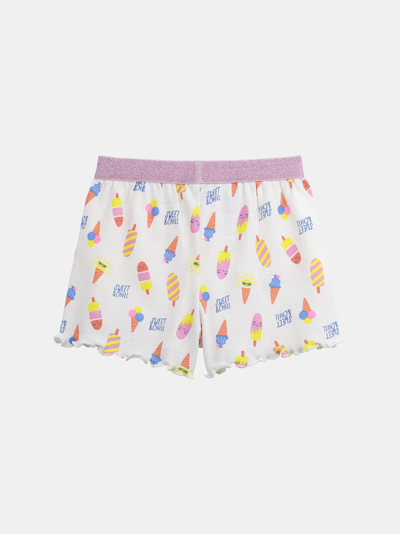 Kurzes Pyjama "SWEET & CHILL" für Mädchen