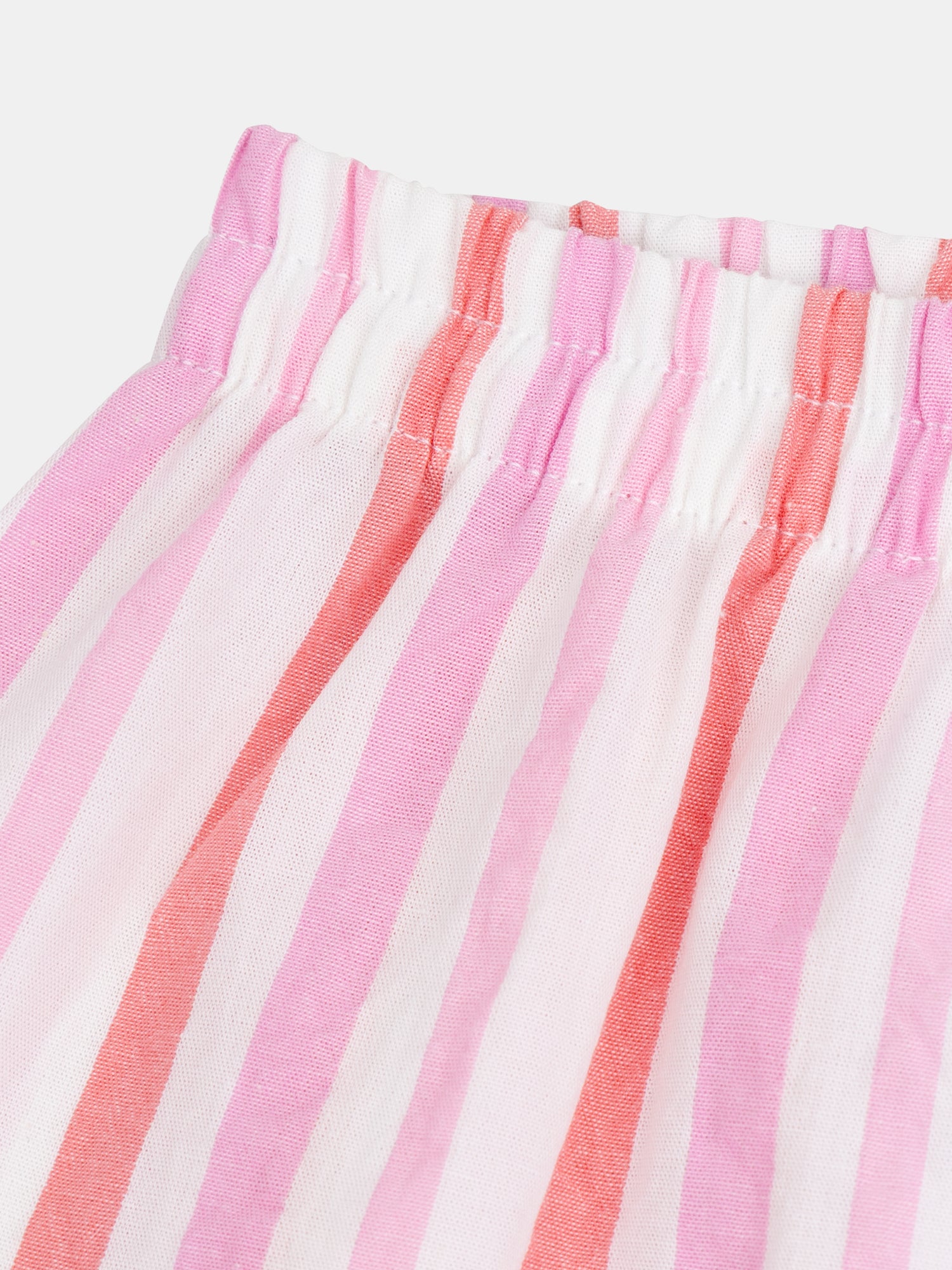 Kurzer pinker Pyjama mit "Playa Fiesta"-Druck für Mädchen