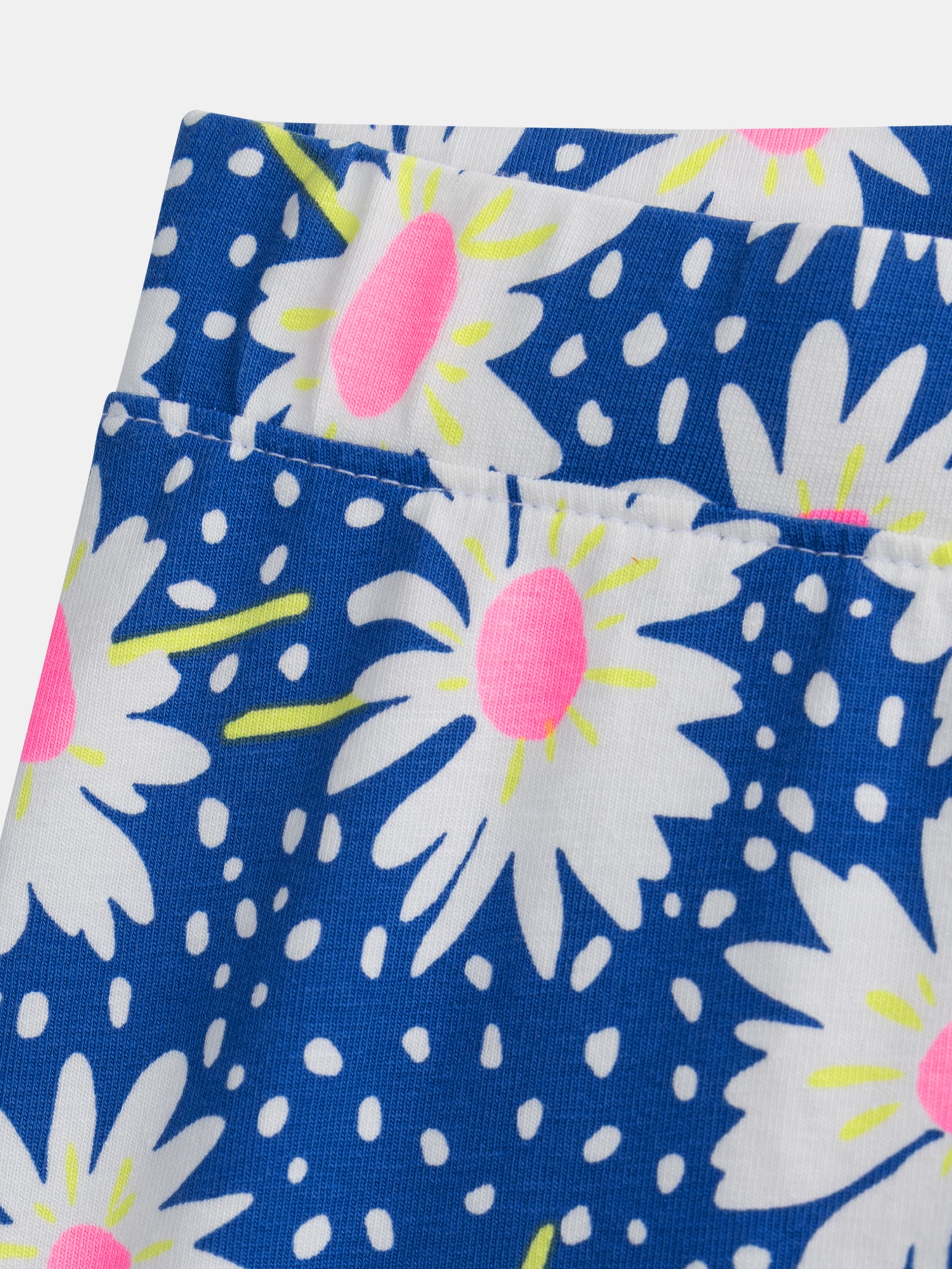 Blauer Blumenshorts für Mädchen