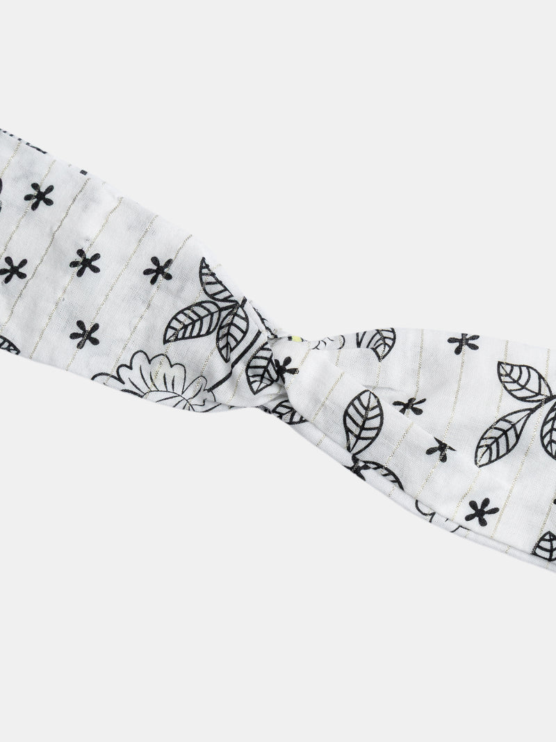 Bandeau imprimé fleurs pour bébé fille