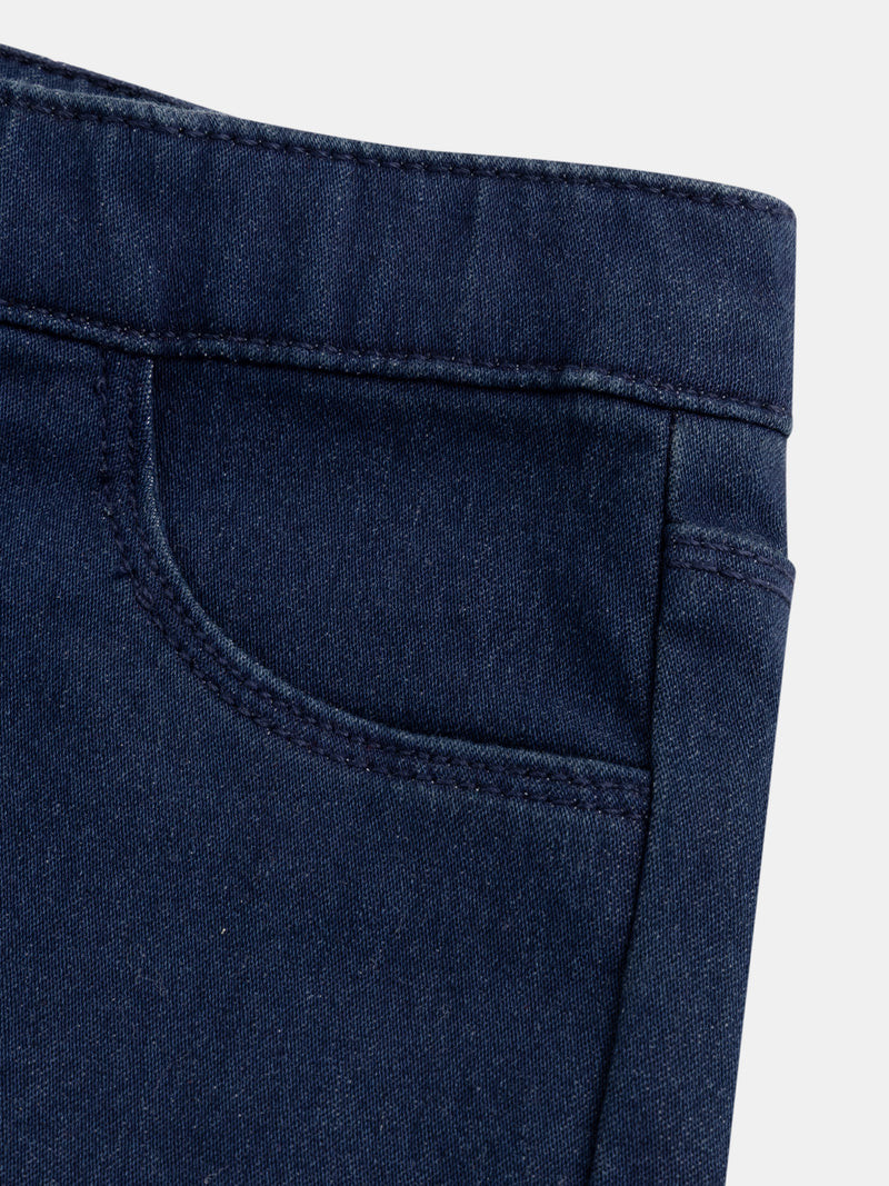 Jean en denim bleu foncé coupe jogging pour fille