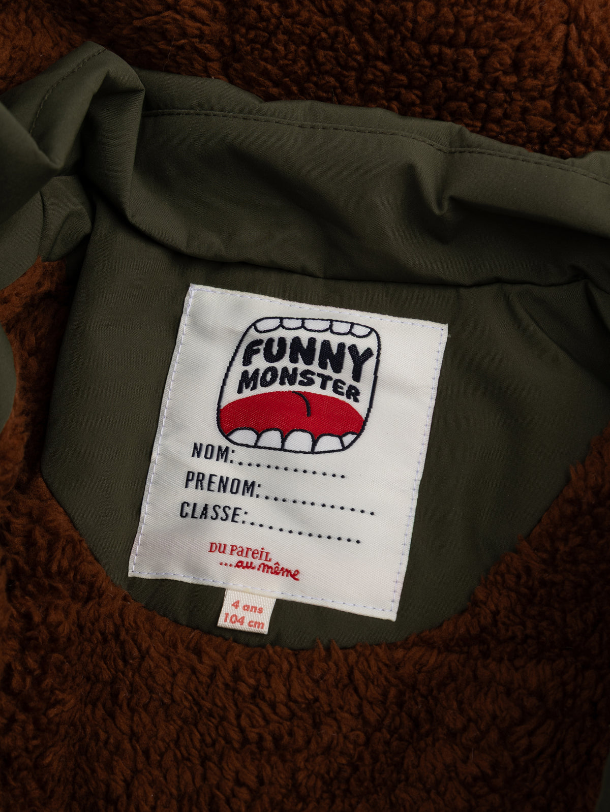 Grüne Parka mit Sherpa-Futter für Jungen