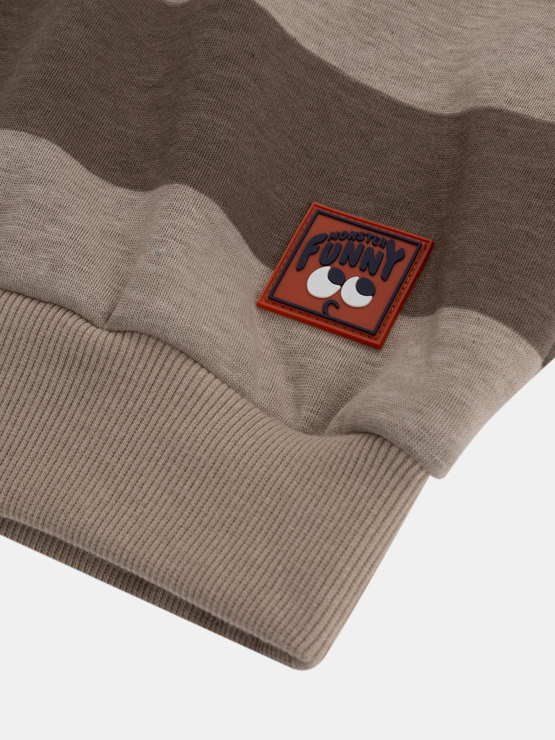 Gestreiftes Sweatshirt mit Kapuze für Jungen
