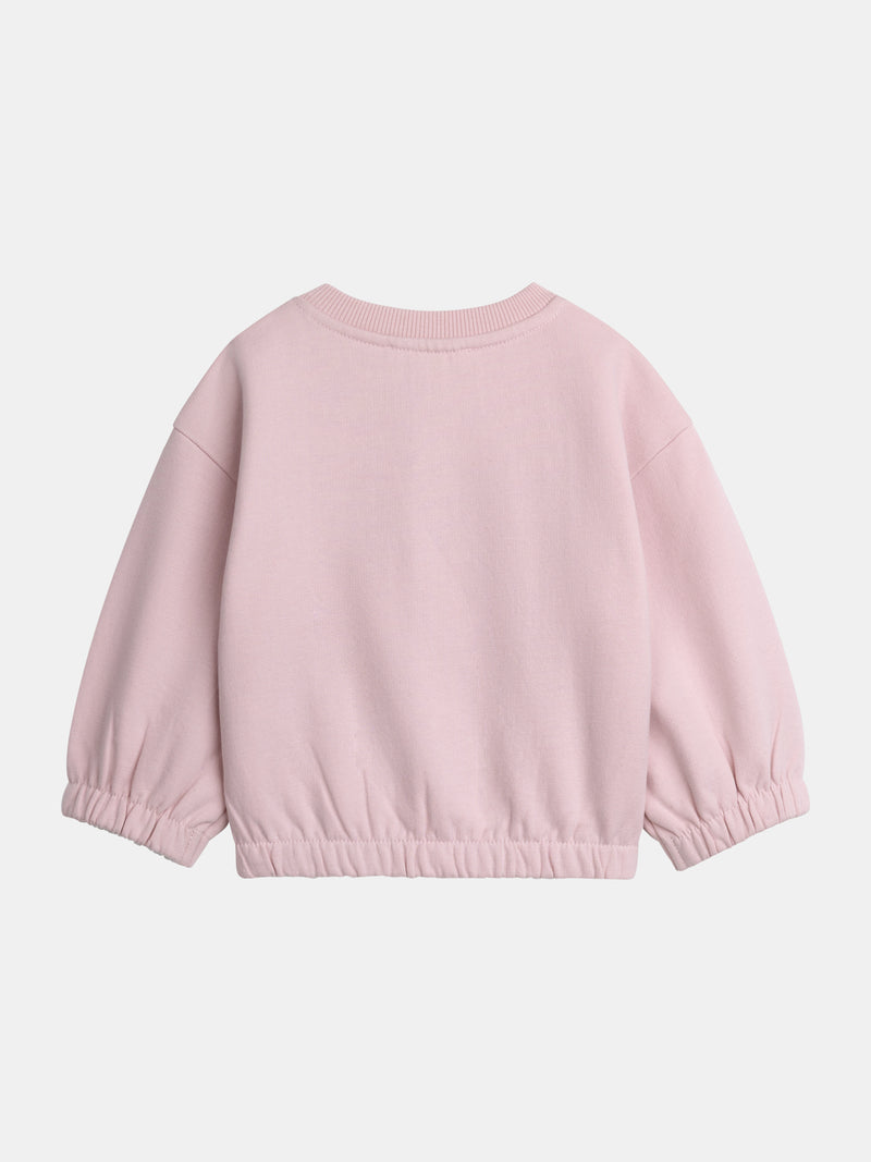 Rosa Sweat- und Hosen-Set "RAINBOW" für Mädchen