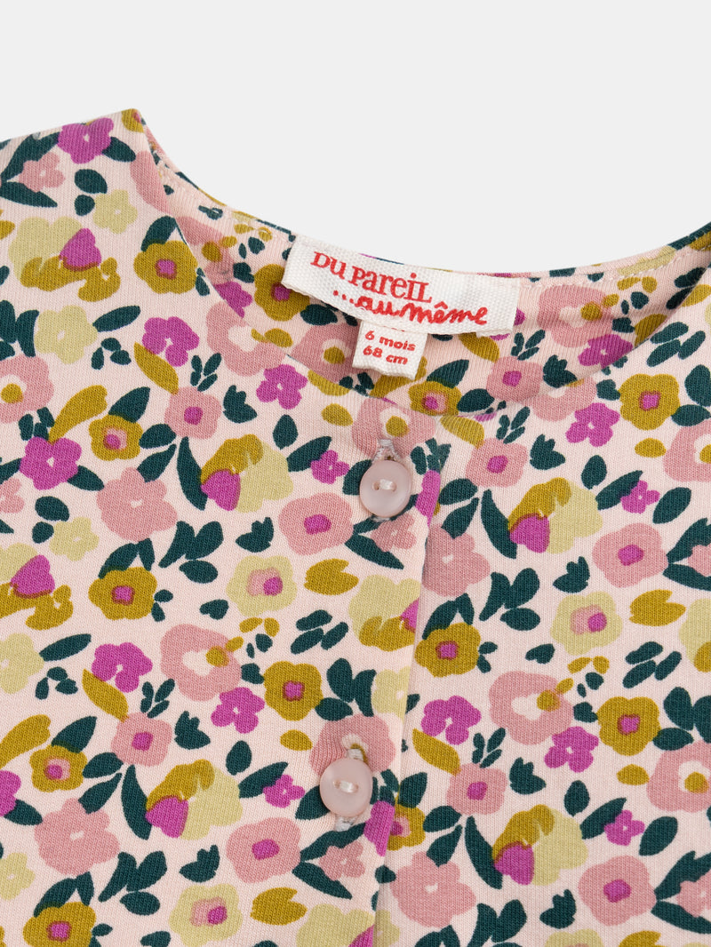 Bedrucktes Kleid und Leggings "Wild Campus" Set für Mädchen