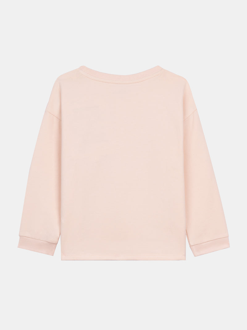 Rosa Fleece-Pyjama "My Heart Beats for Riding" für Mädchen