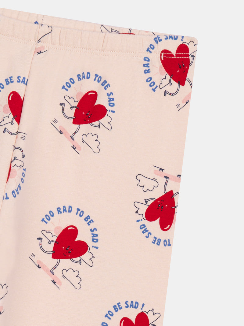 Rosa Fleece-Pyjama "My Heart Beats for Riding" für Mädchen
