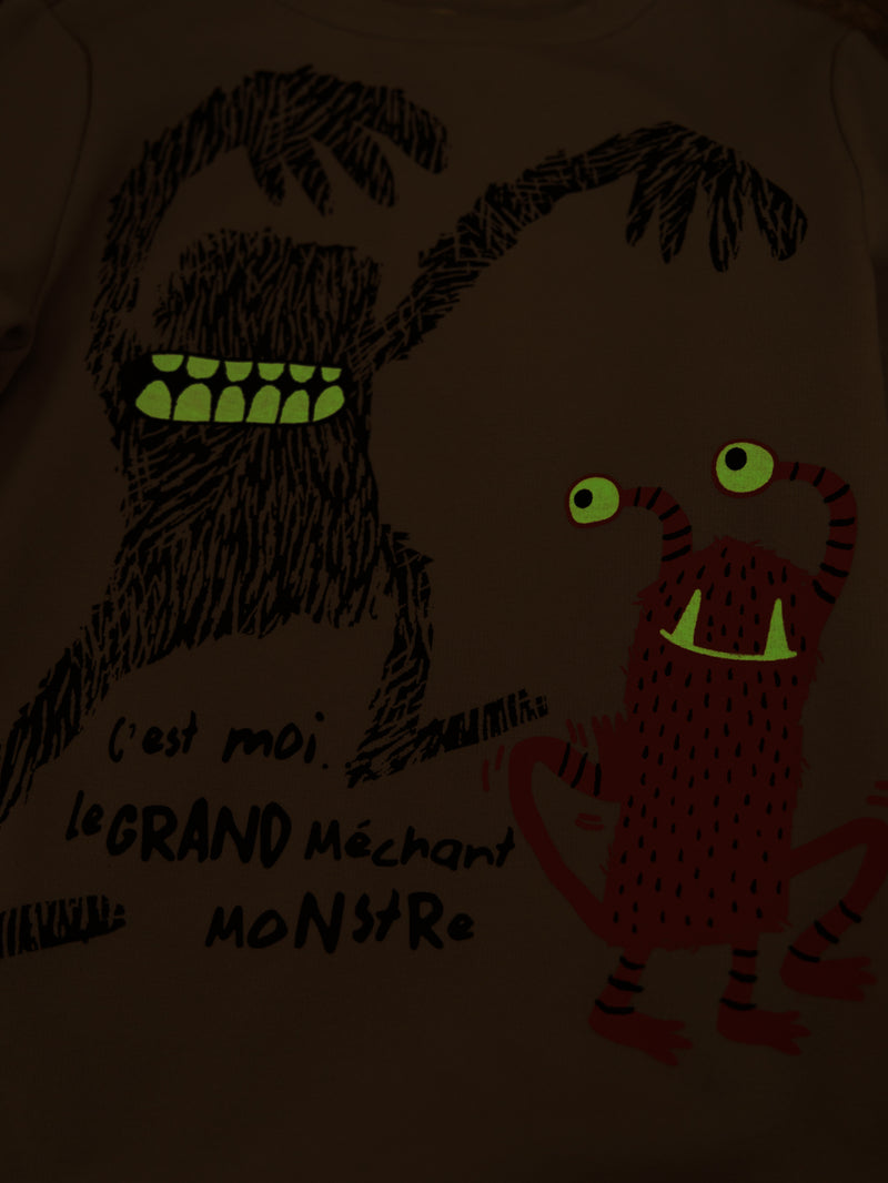 Pyjama 2 pièces en molleton "MONSTERS" phosphorescent pour enfant garçon