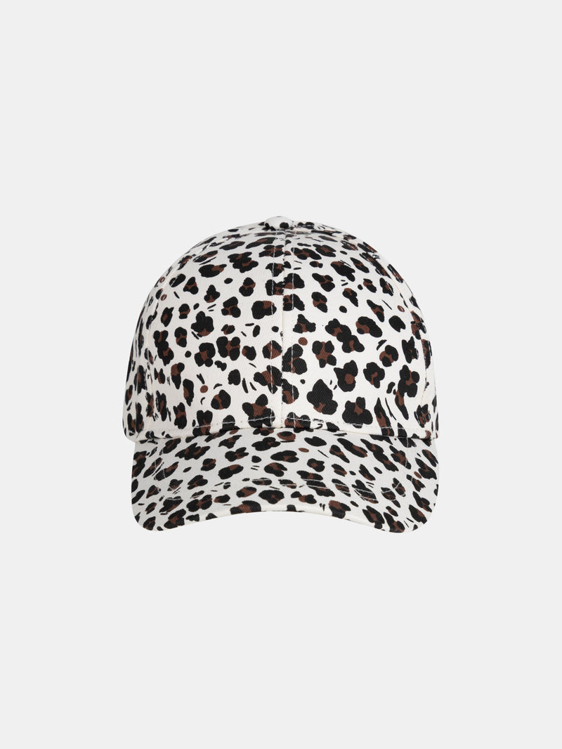 Mütze mit Leopardenprint für Mädchen