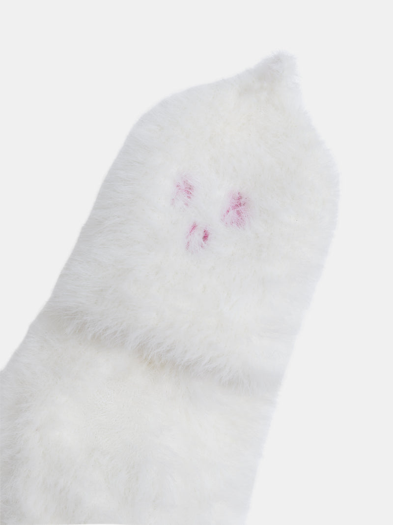 Ecru Handschuhe für Mädchen