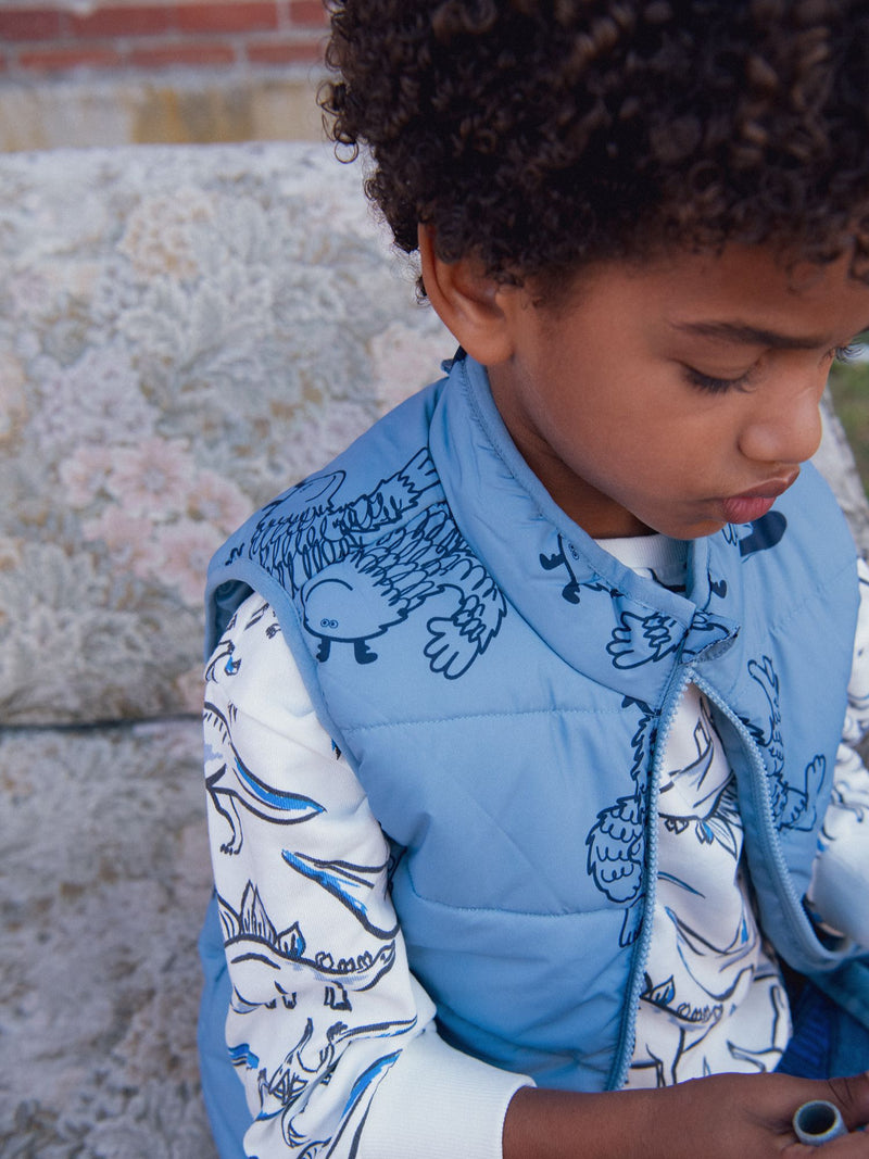 3-in-1 Parka und blaue Weste für Jungen