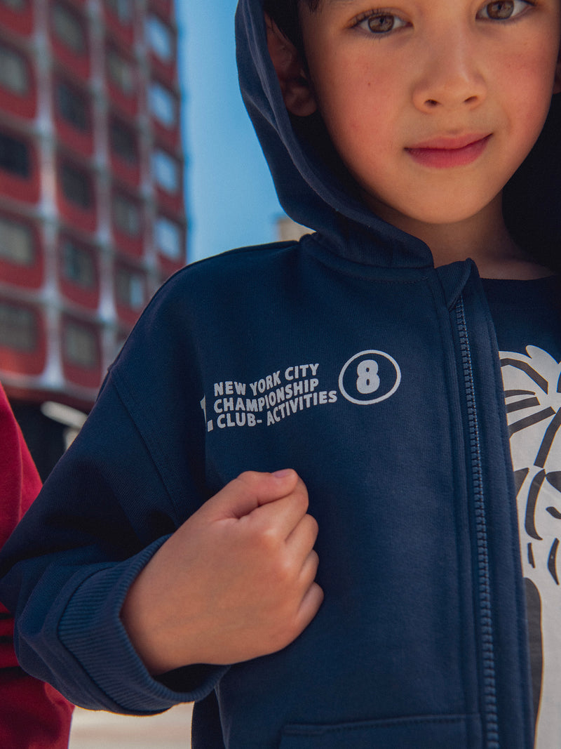 Dunkelblaues Sweatshirt für Jungen