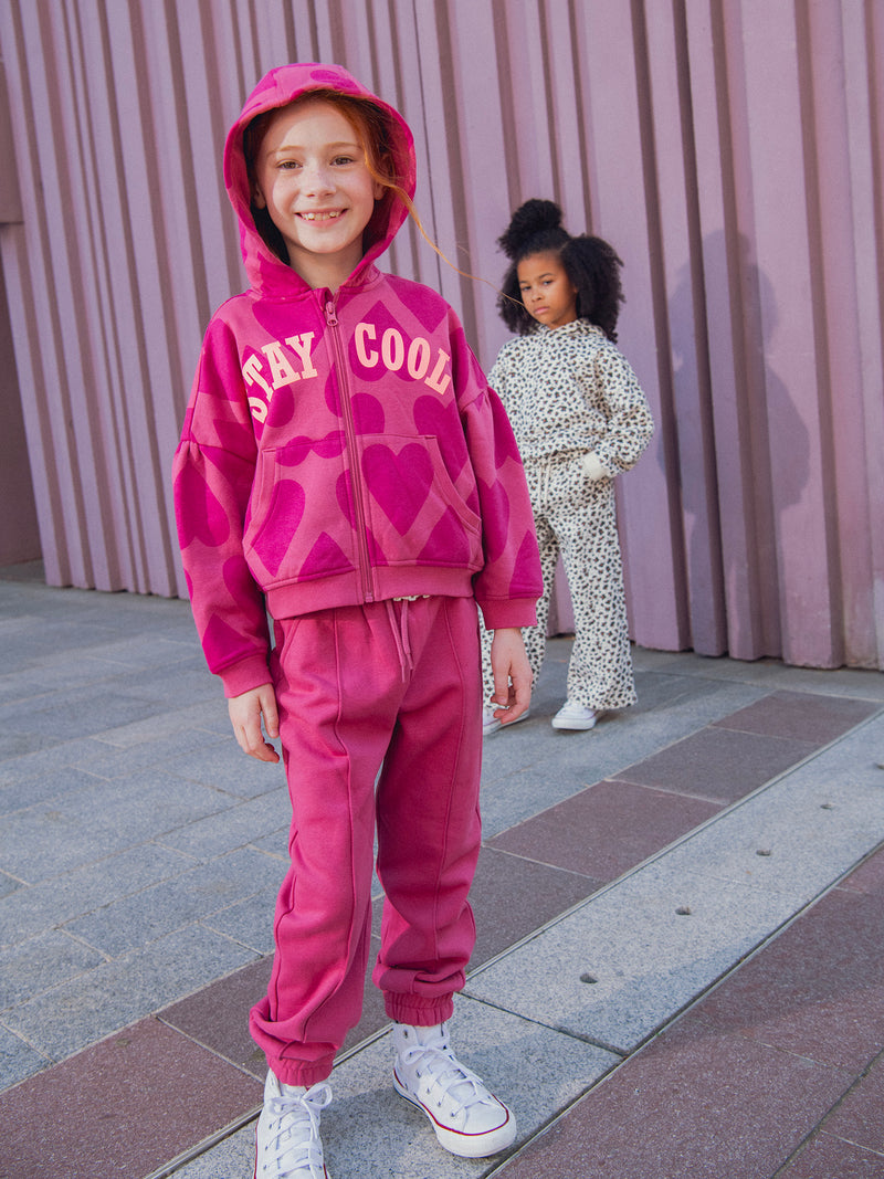 Bas de jogging rose pour fille
