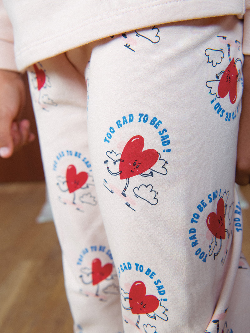 Rosa Fleece-Pyjama "My Heart Beats for Riding" für Mädchen