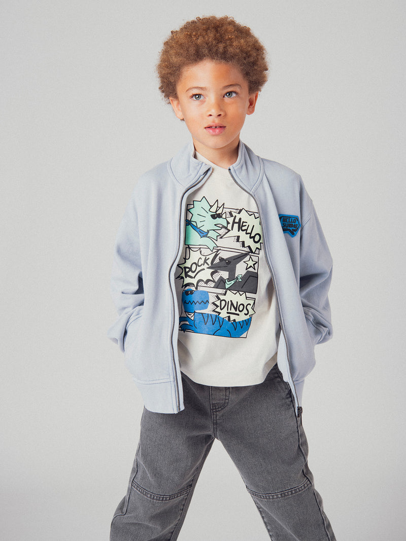 Blaues, zip-up Weste für Jungen