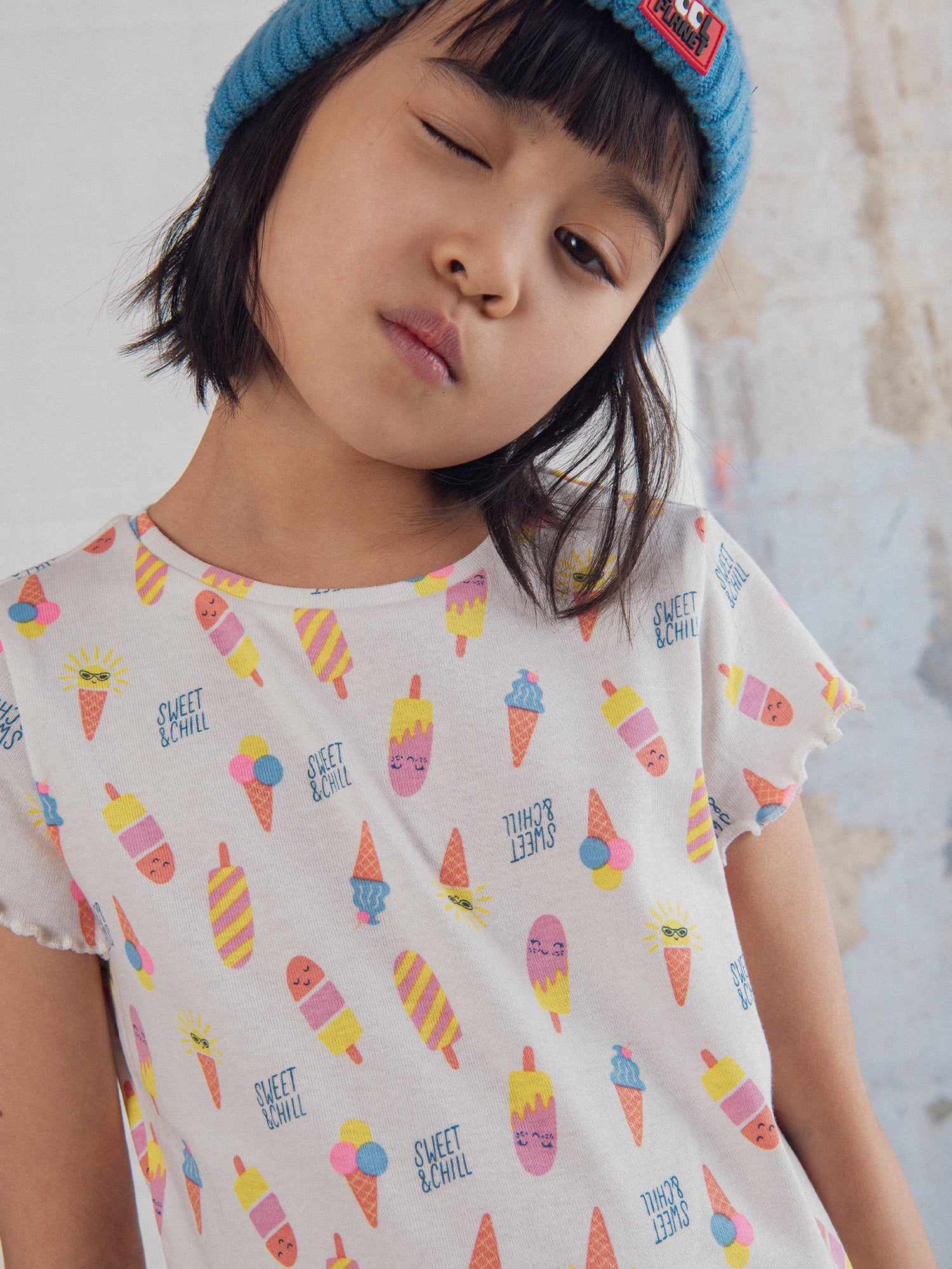 Kurzes Pyjama "SWEET & CHILL" für Mädchen