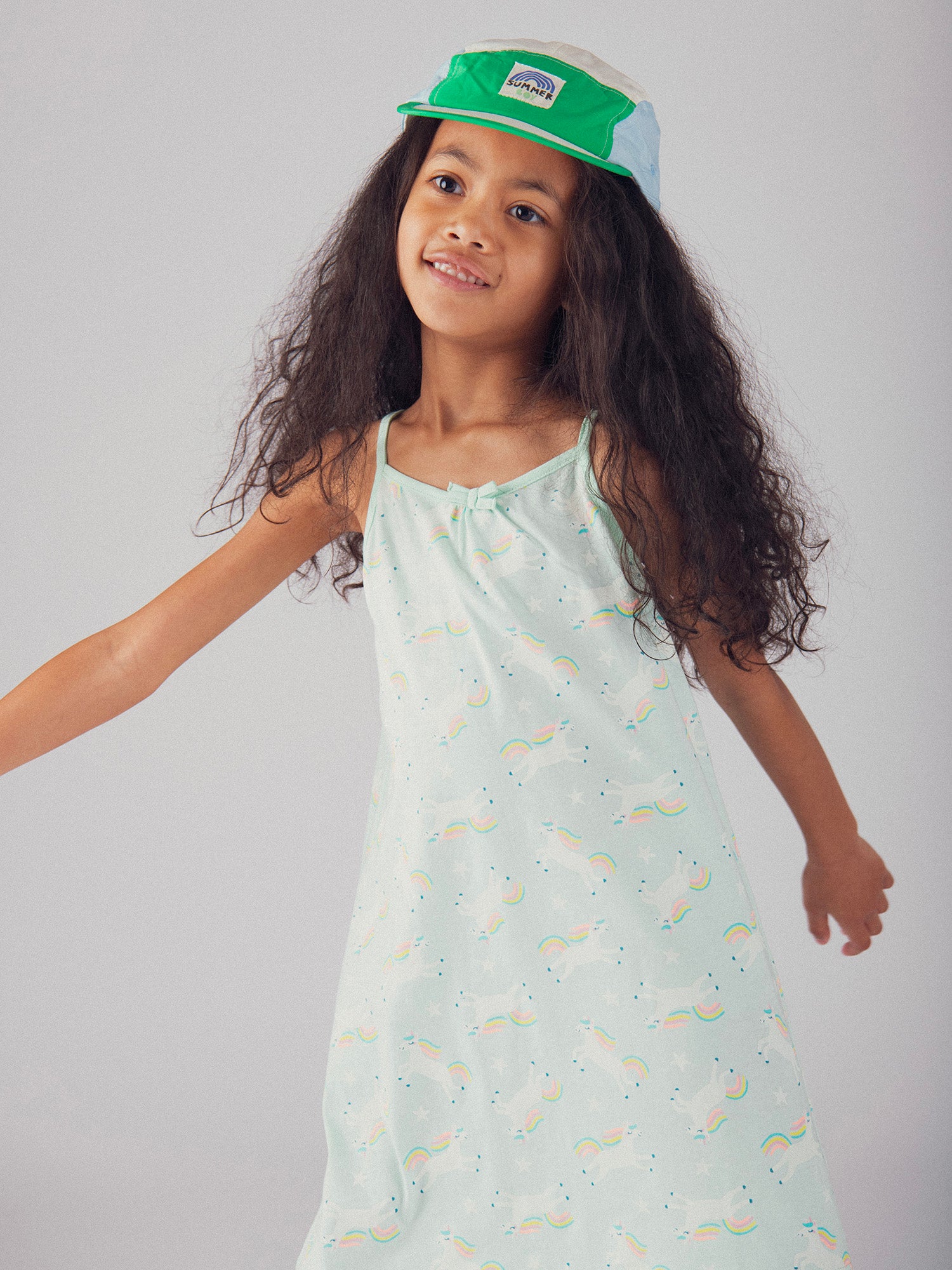 Robe de nuit phosphorescente imprimé "Licornes Magiques" pour enfant fille