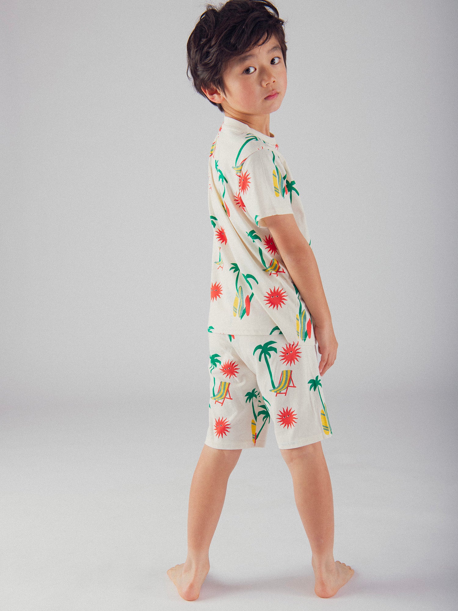 Pyjama court imprimé "Plage Tropicale" pour enfant garçon